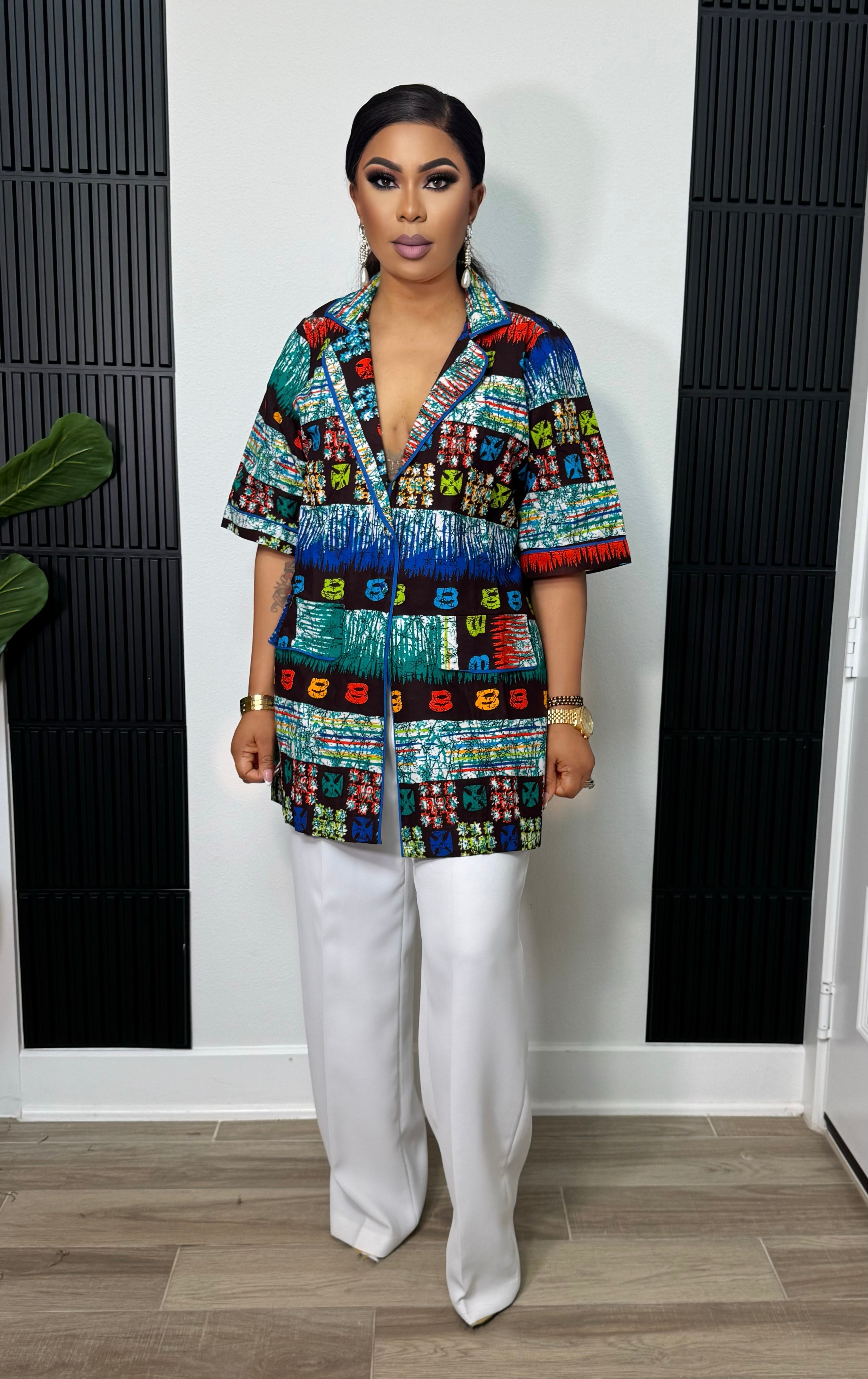 Savanna Luxe Ankara Top