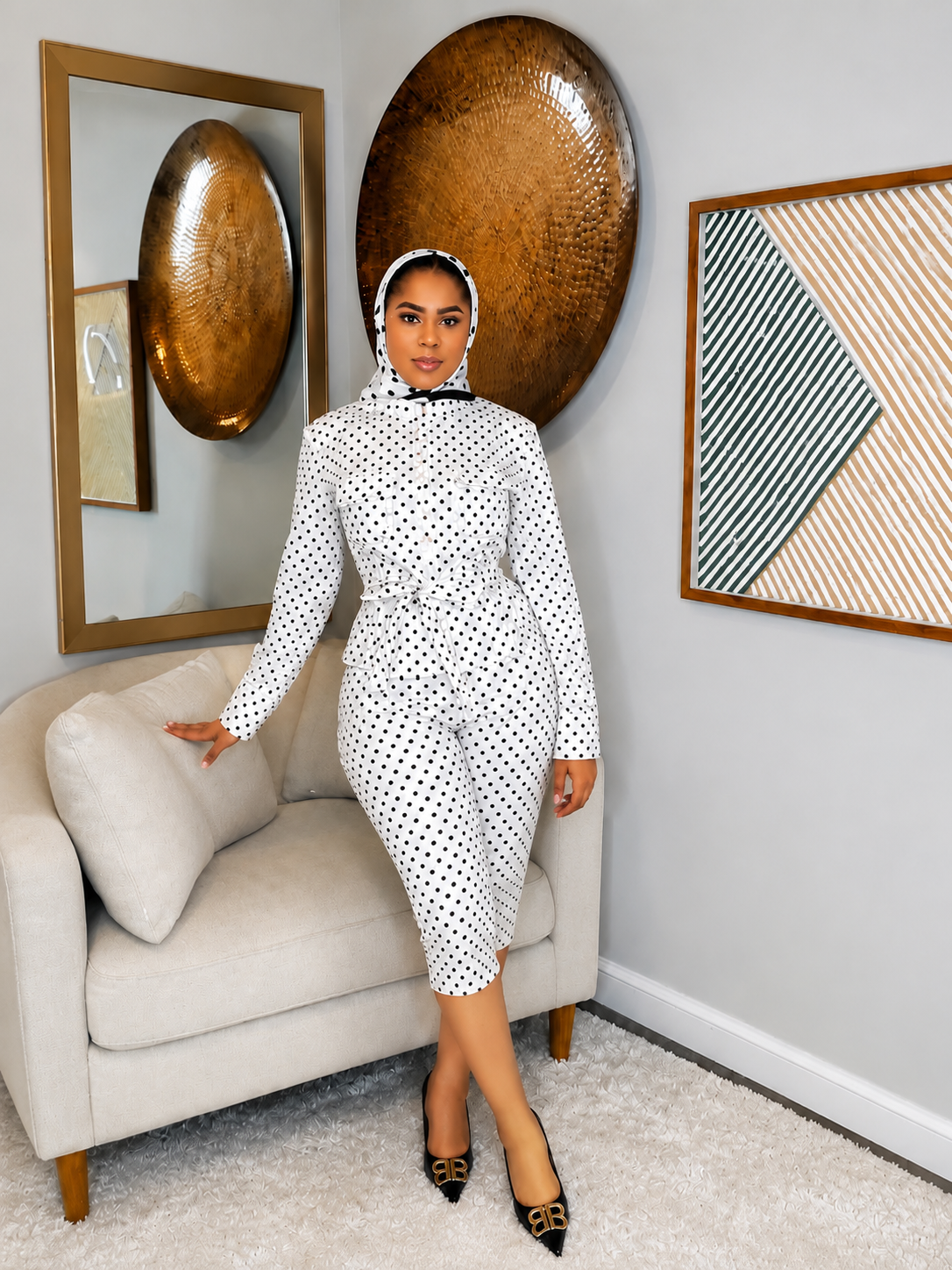 Chic Polka Dot Set