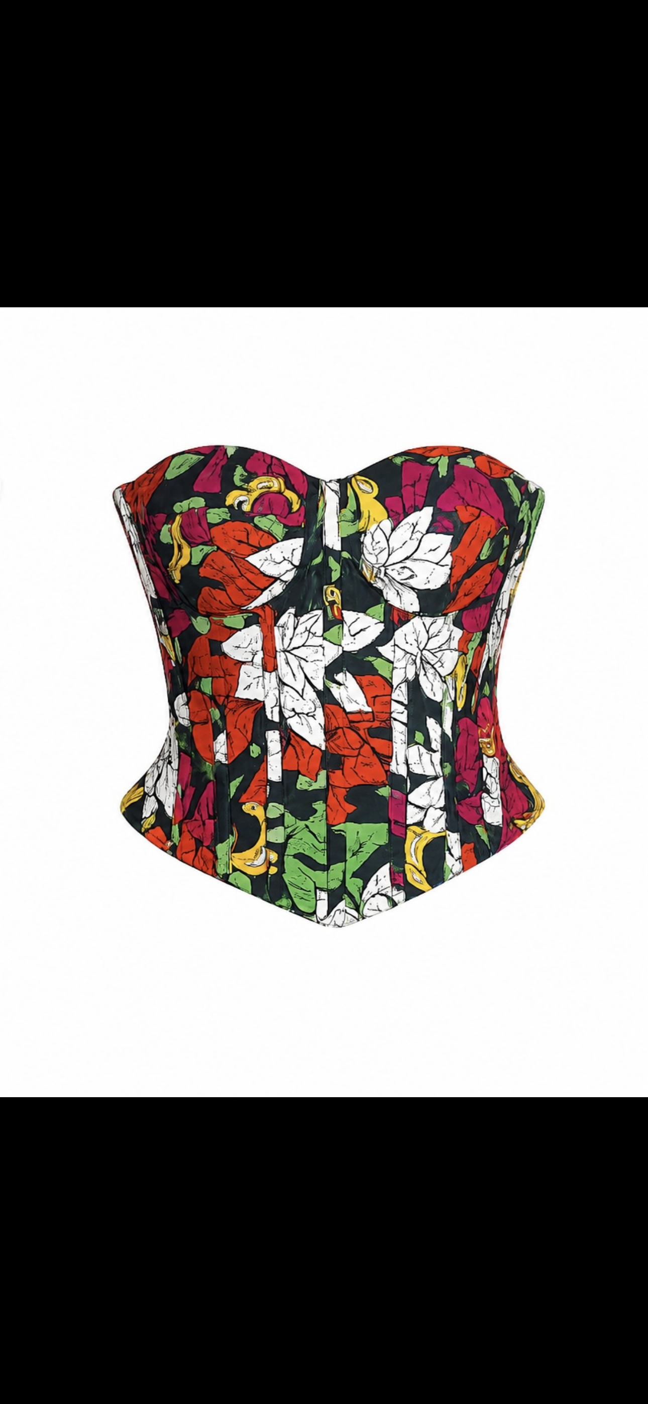 Kacy Ankara Corset top