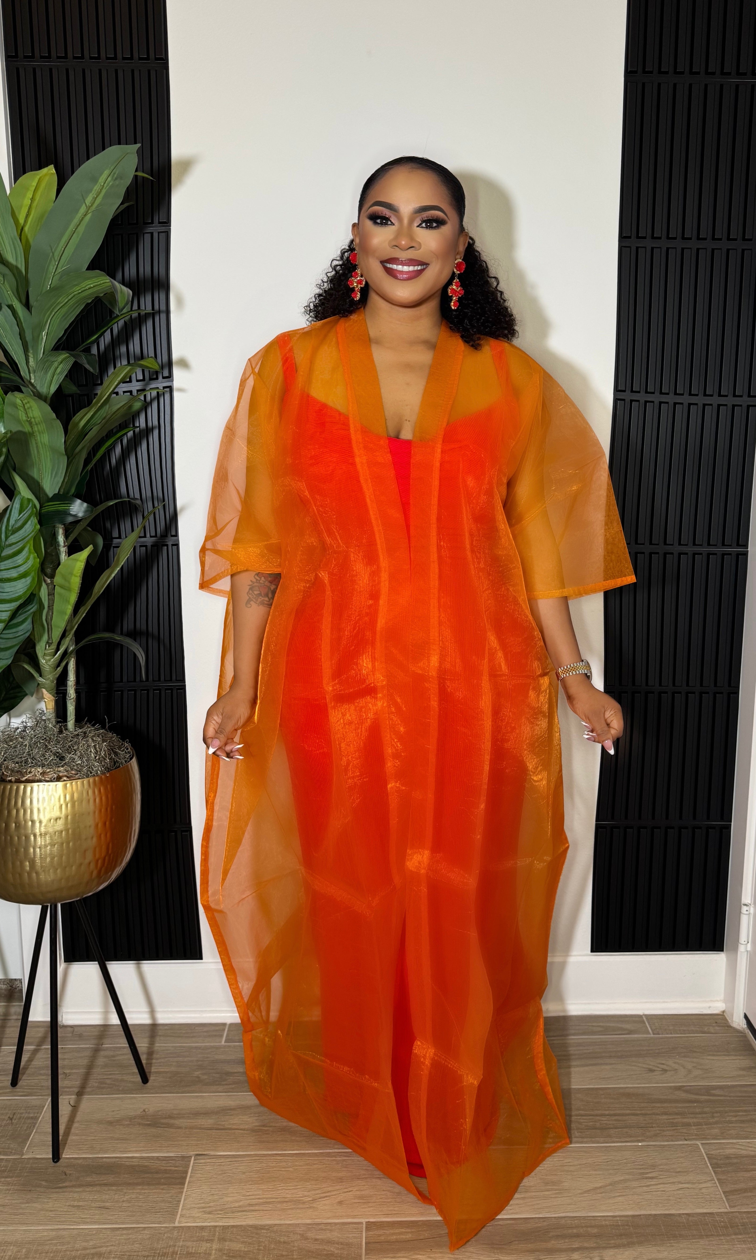 KCEE KIMONO SET- ORANGE