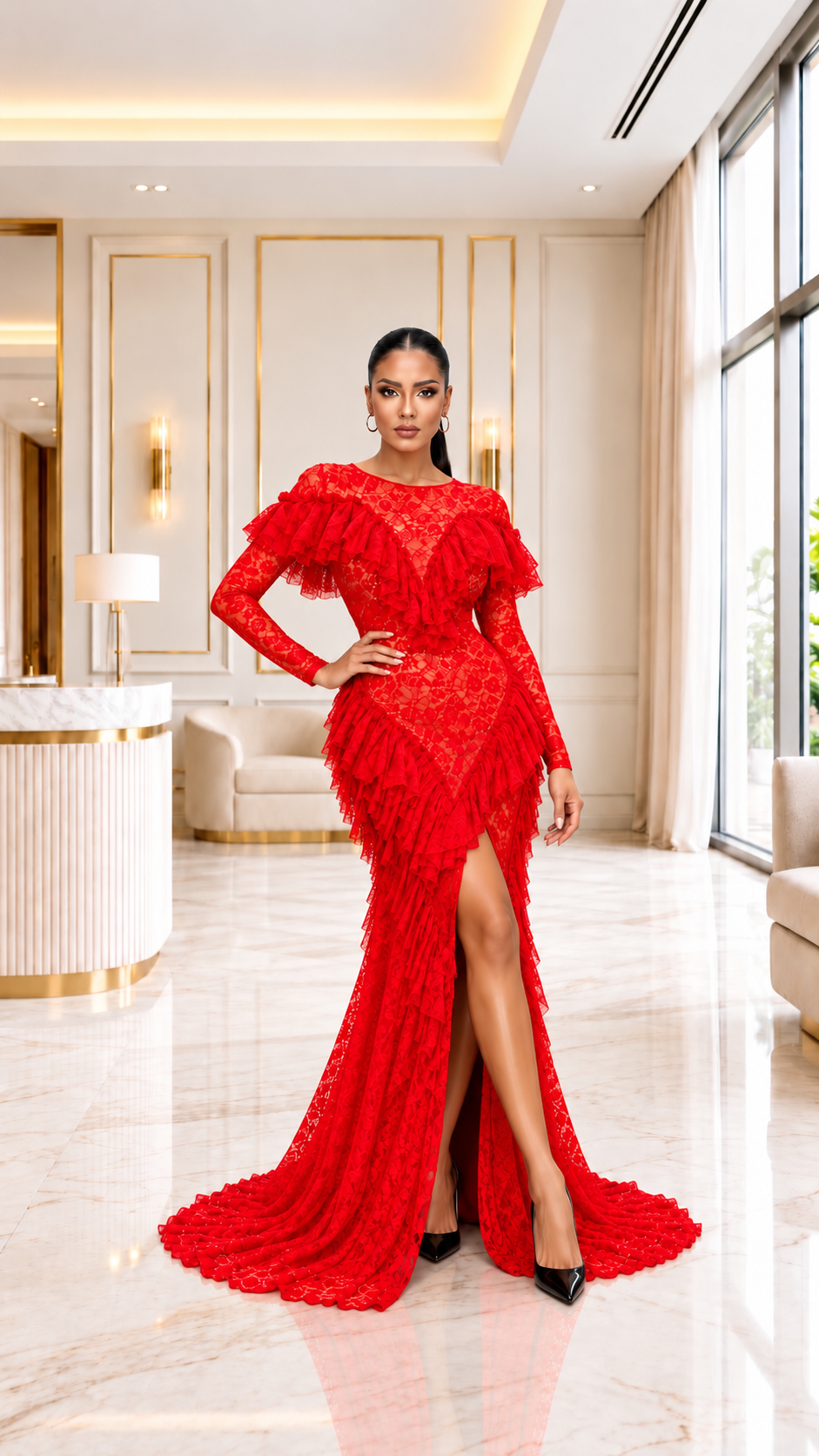 BELLA DRESS - RED