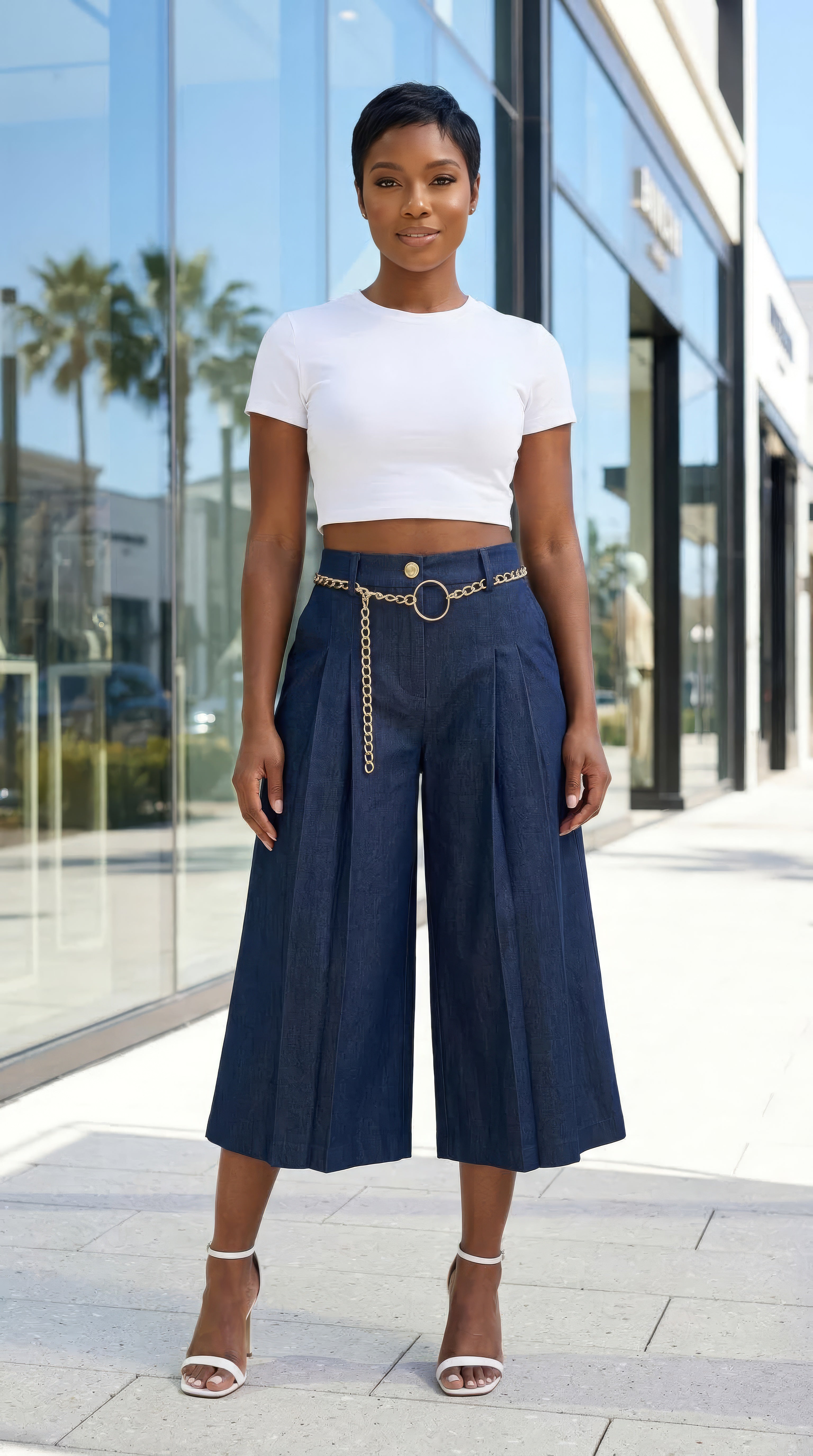 Riri long short -Blue