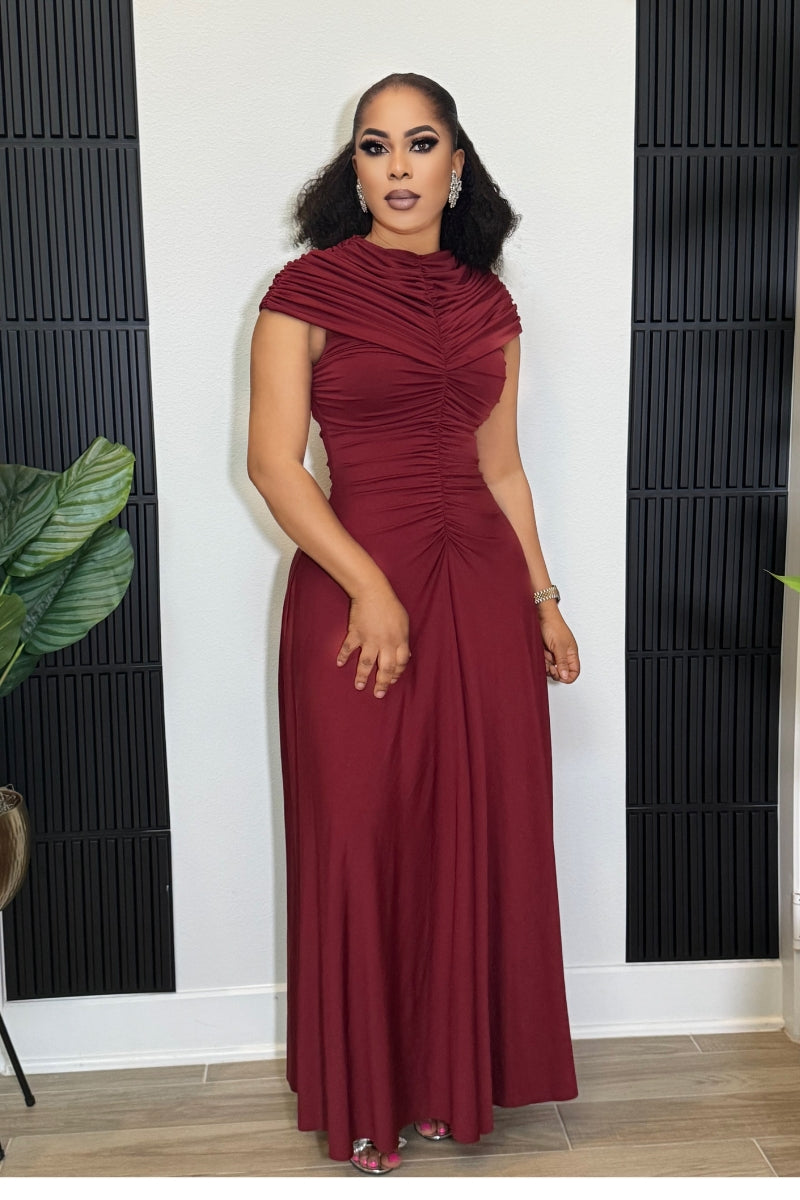 Celi dress - Burgundy