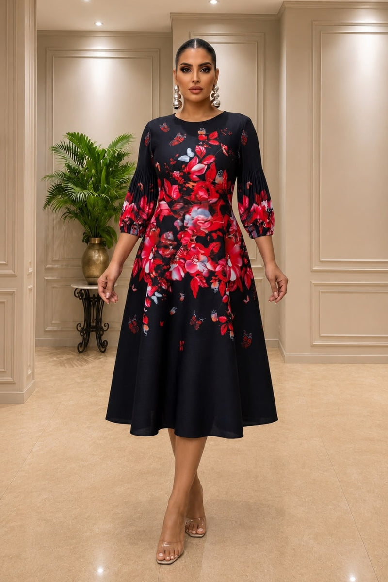 Kate Bouncy Dress- black