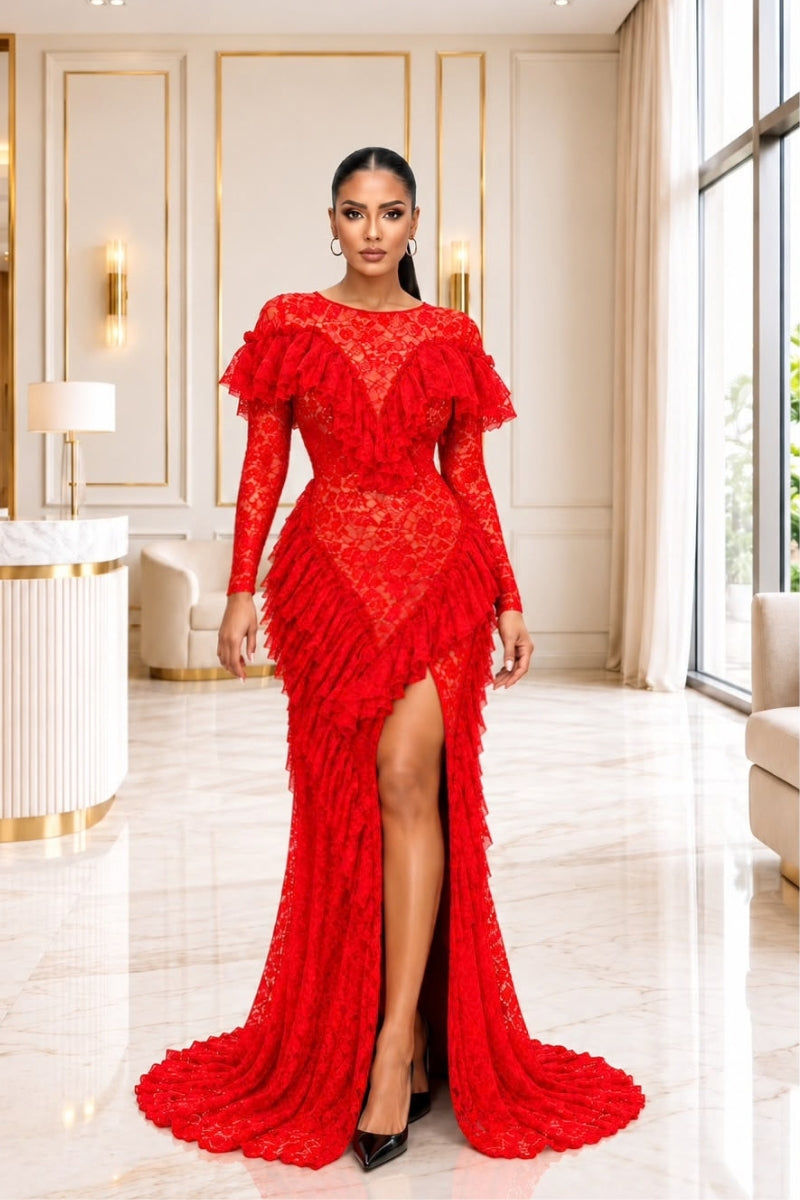 BELLA DRESS - RED