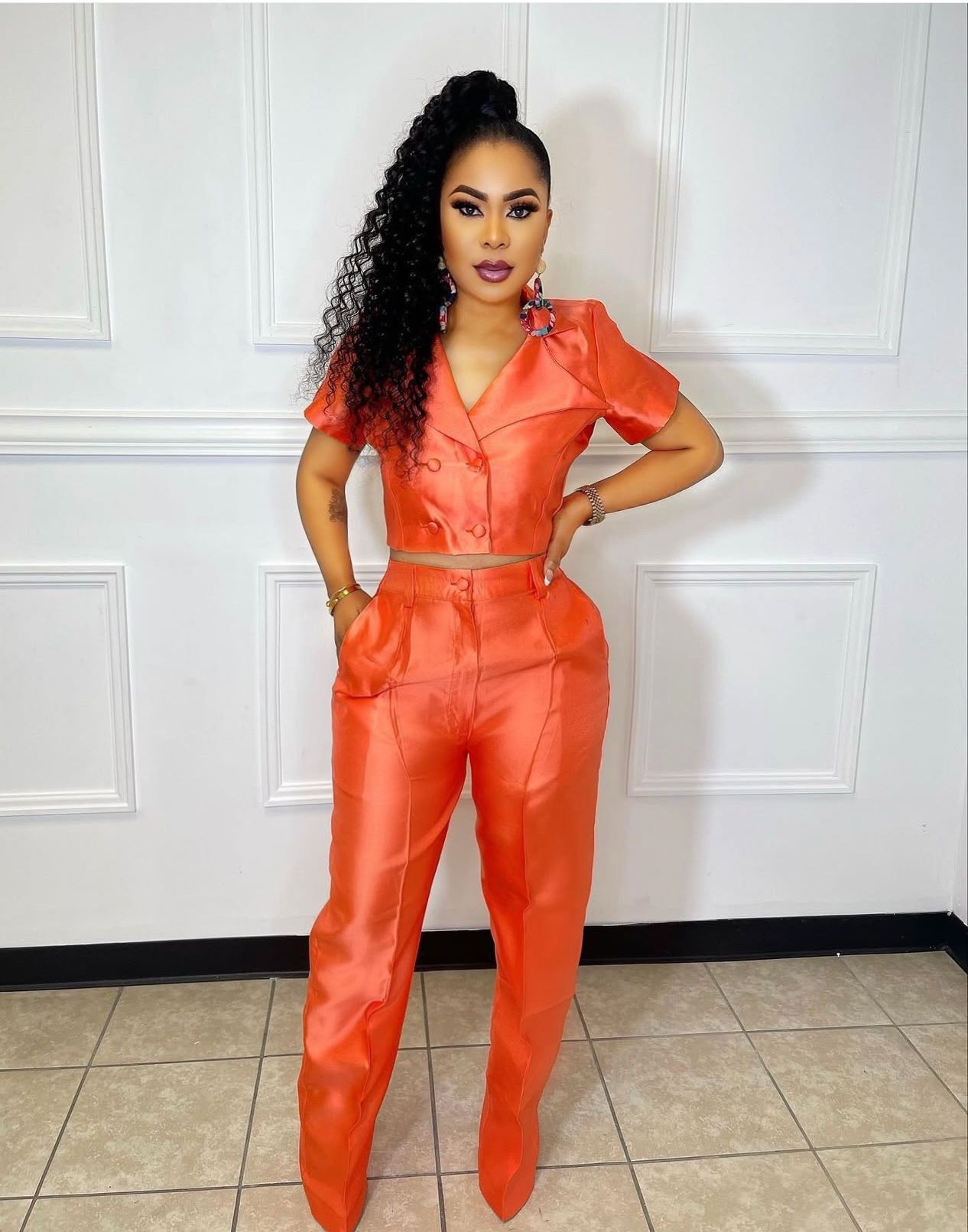 Bella Luxury 2piece - Orange