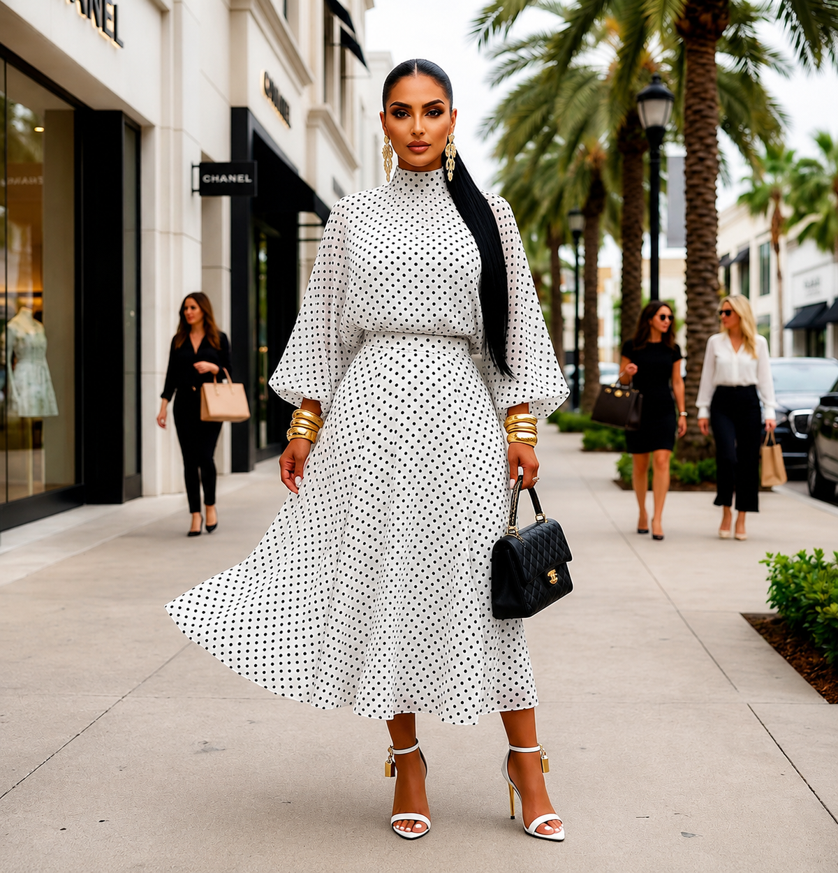Royale Polka Midi Set