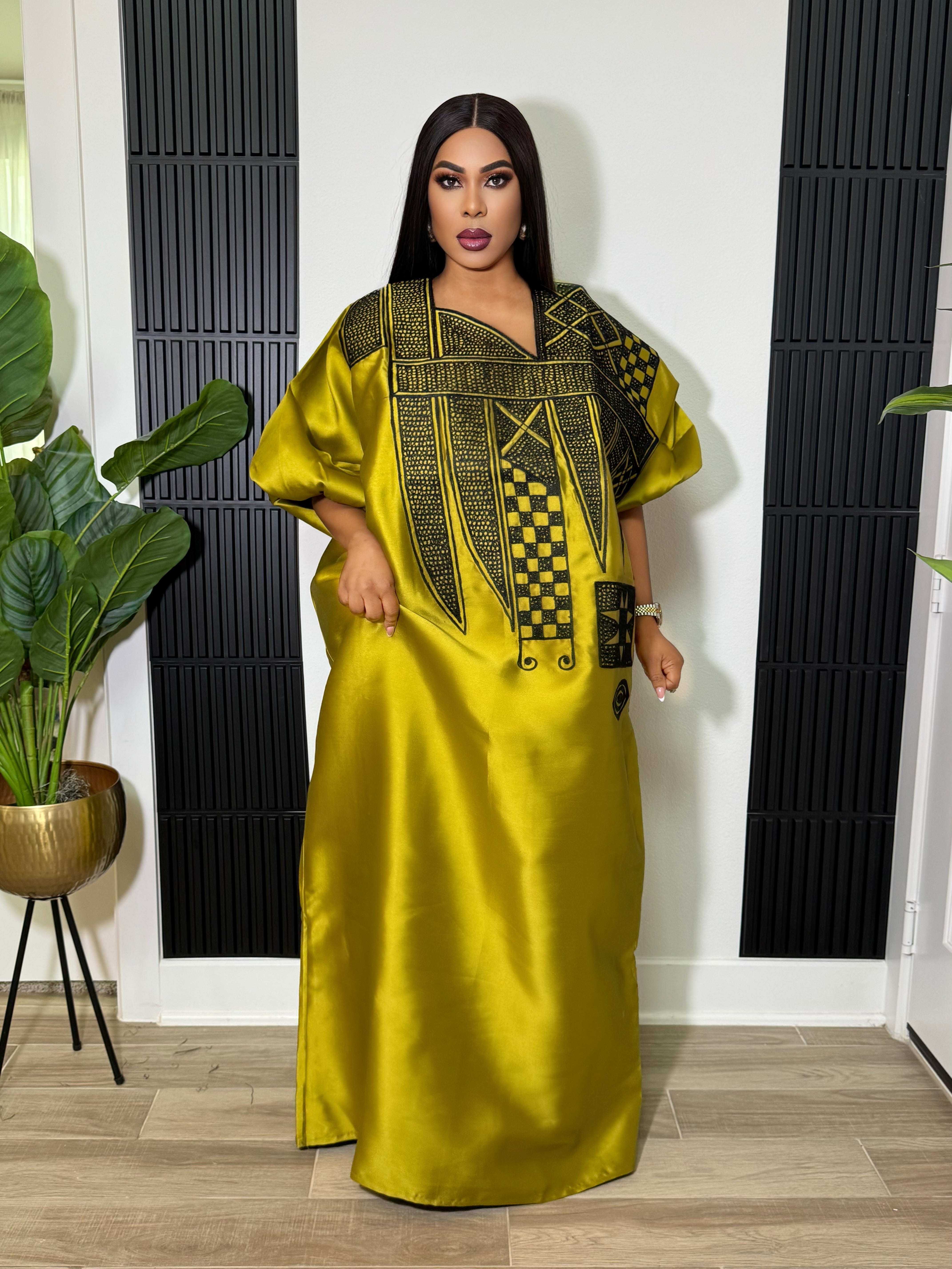 ADIZA KAFTAN- OLIVE