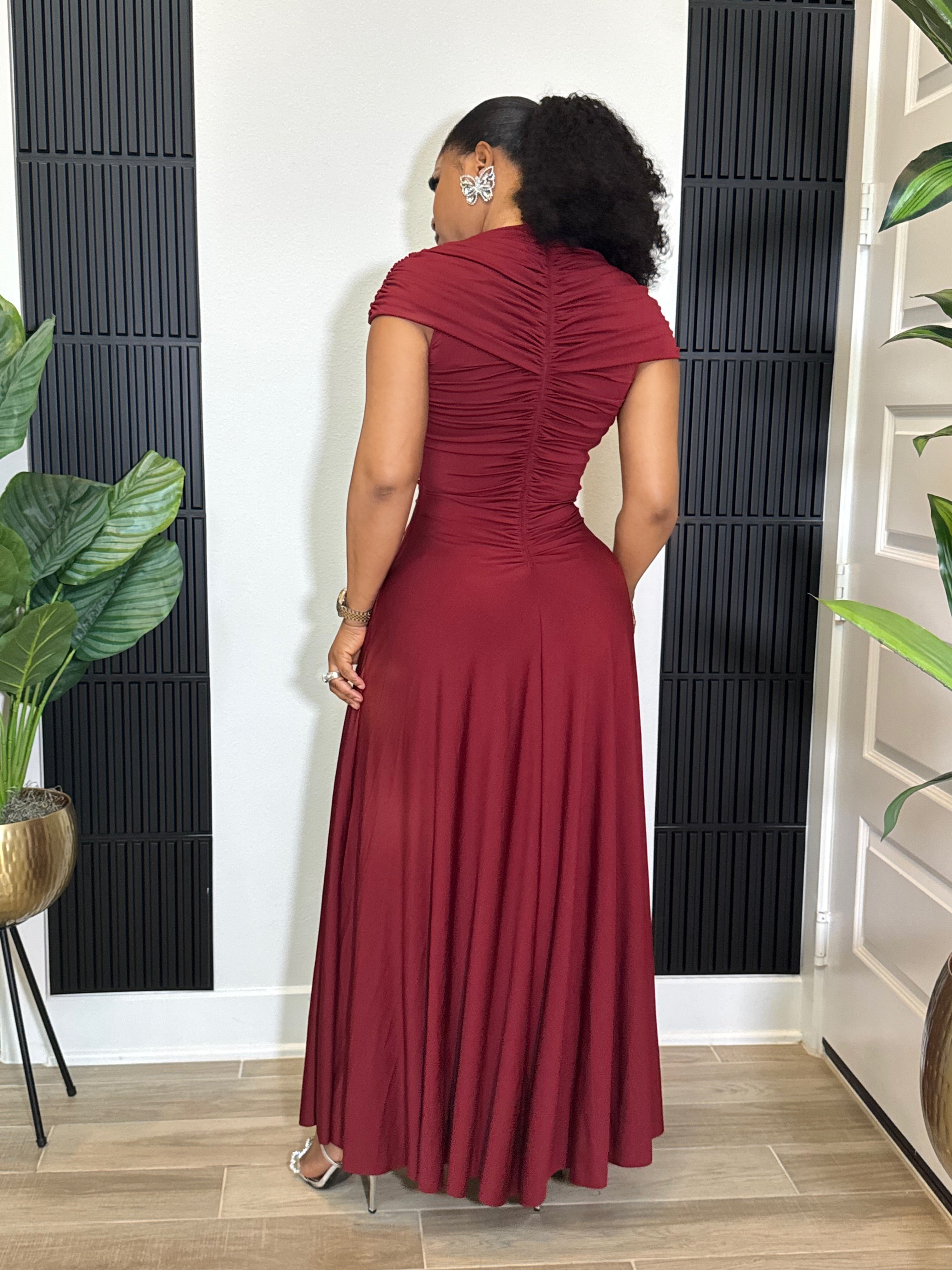 Celi dress - Burgundy