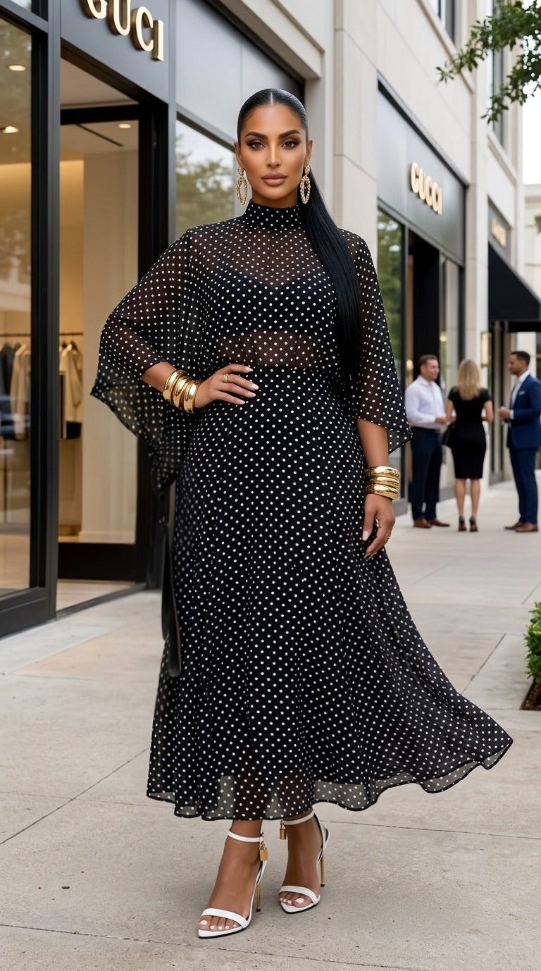 Royale Polka Midi Set