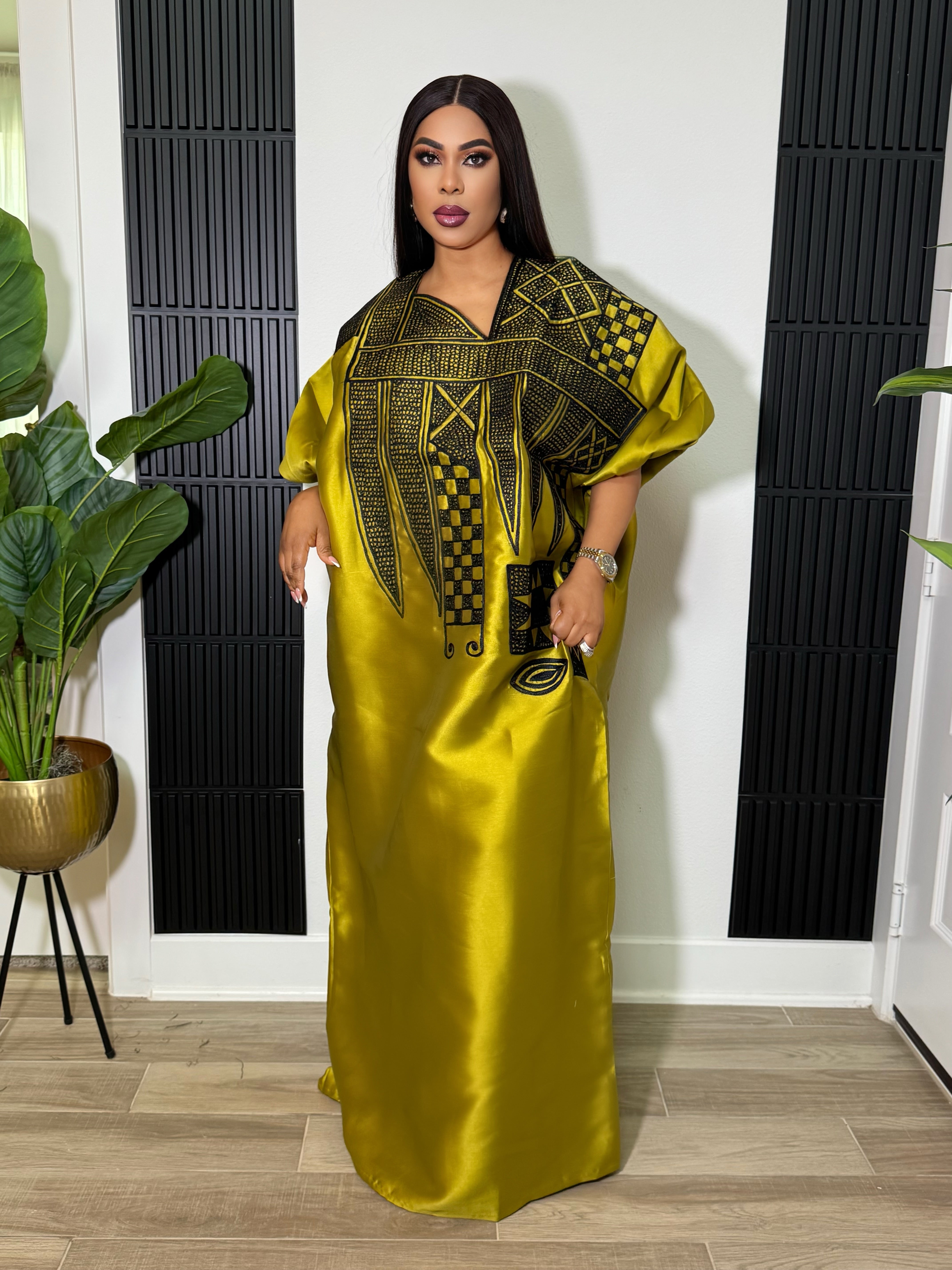 ADIZA KAFTAN- OLIVE