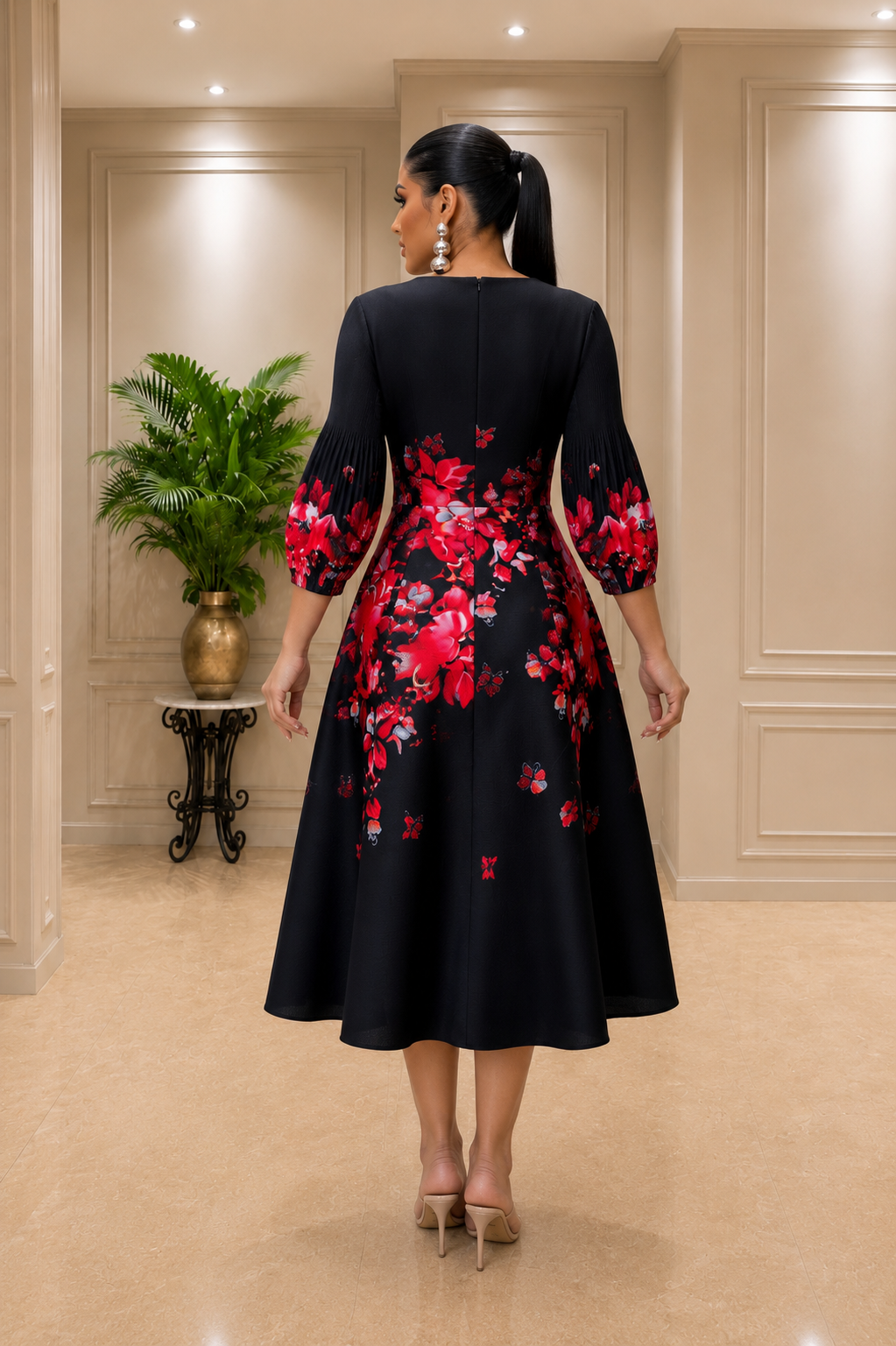 Kate Bouncy Dress- black
