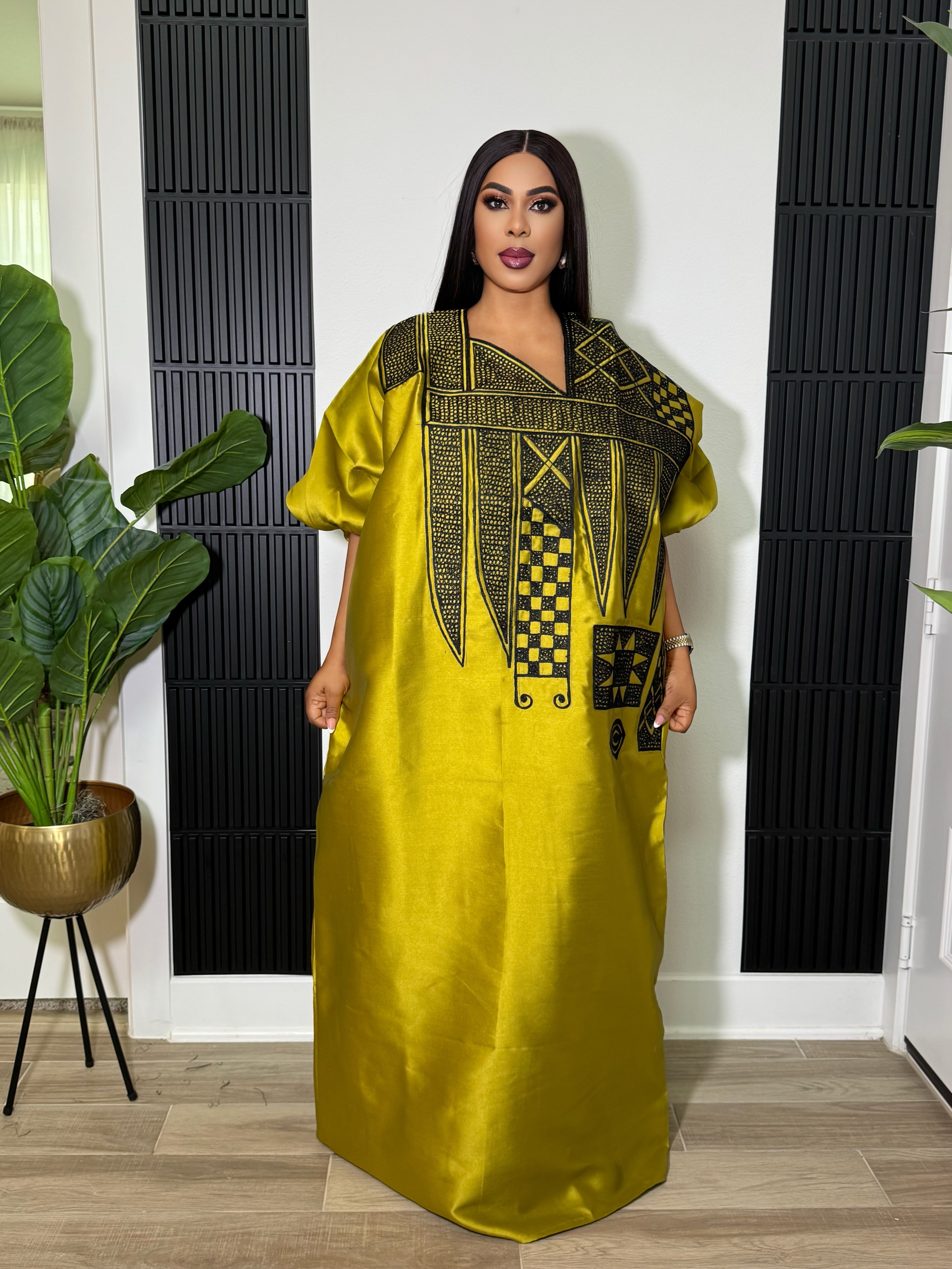 ADIZA KAFTAN- OLIVE