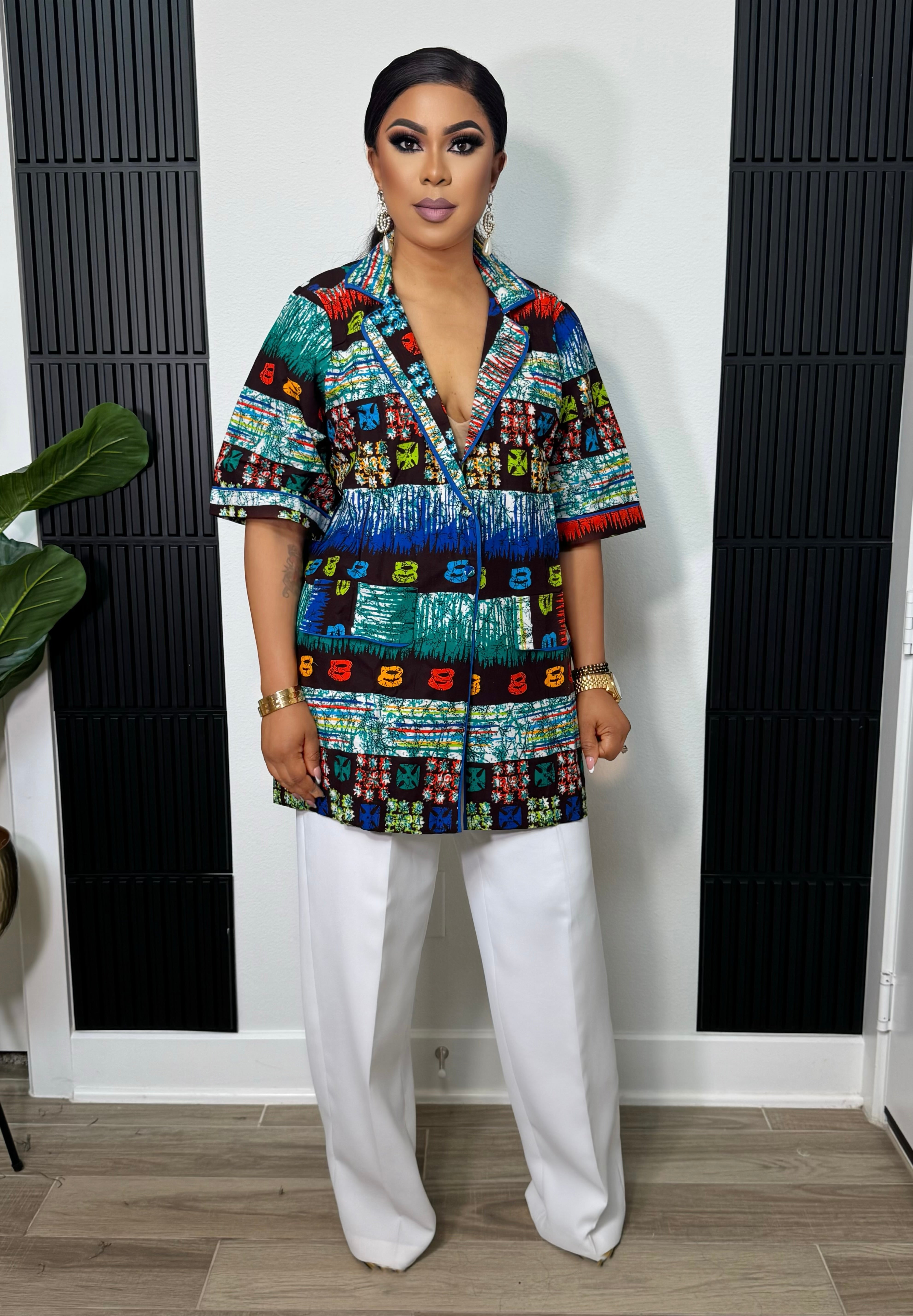 Savanna Luxe Ankara Top