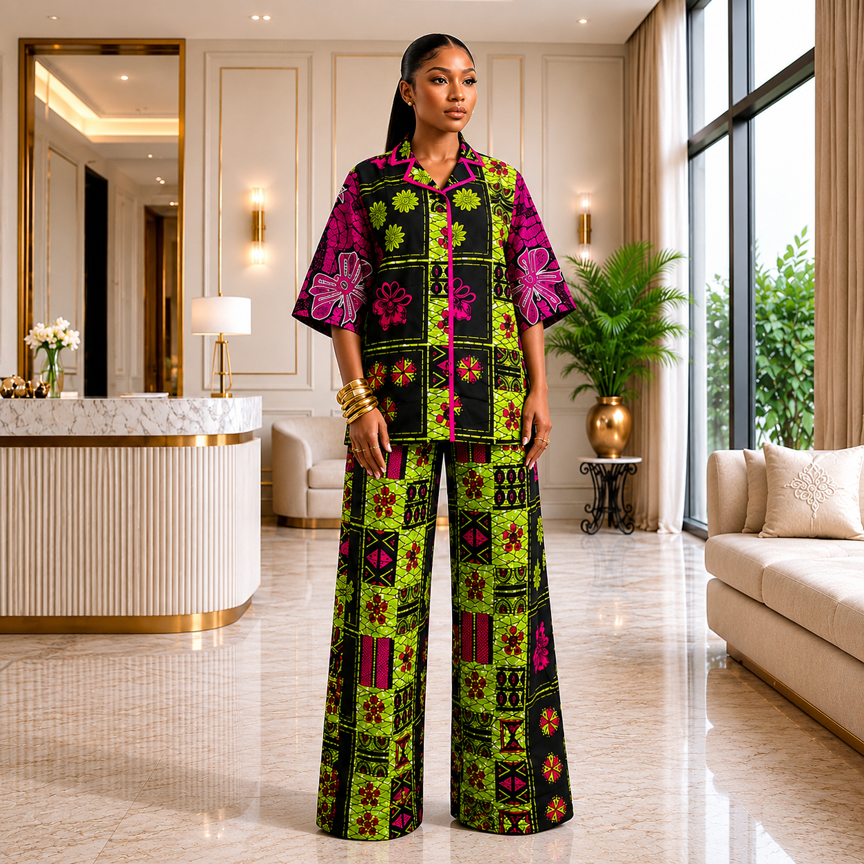 Seyi Oversized Ankara Set