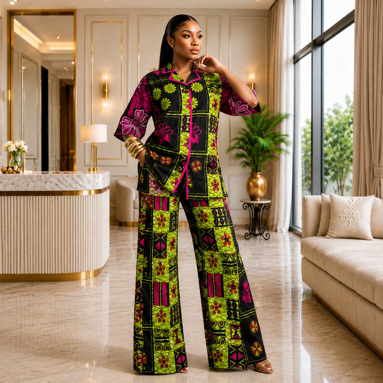 Seyi Oversized Ankara Set
