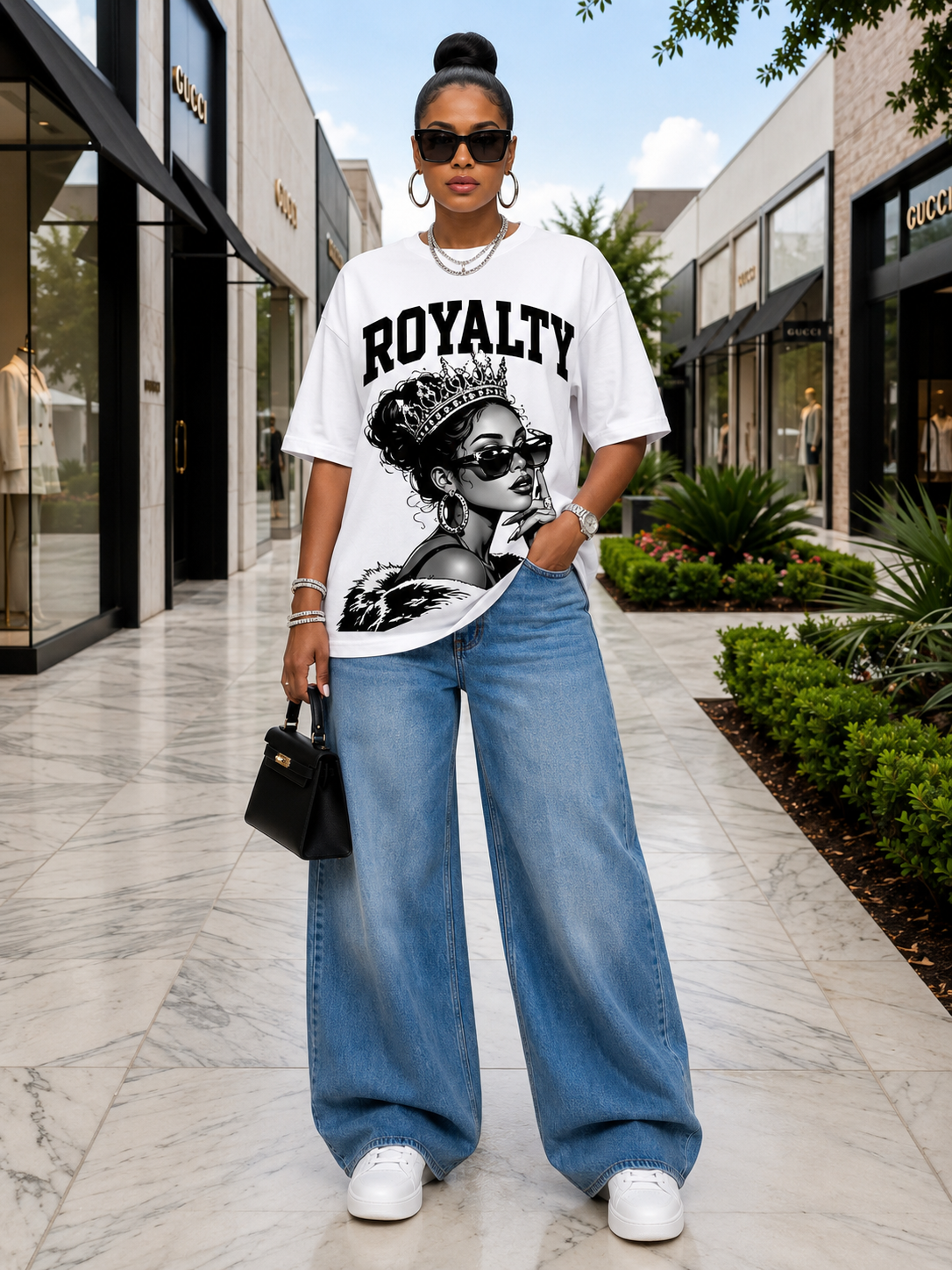 Royalty Tee- White