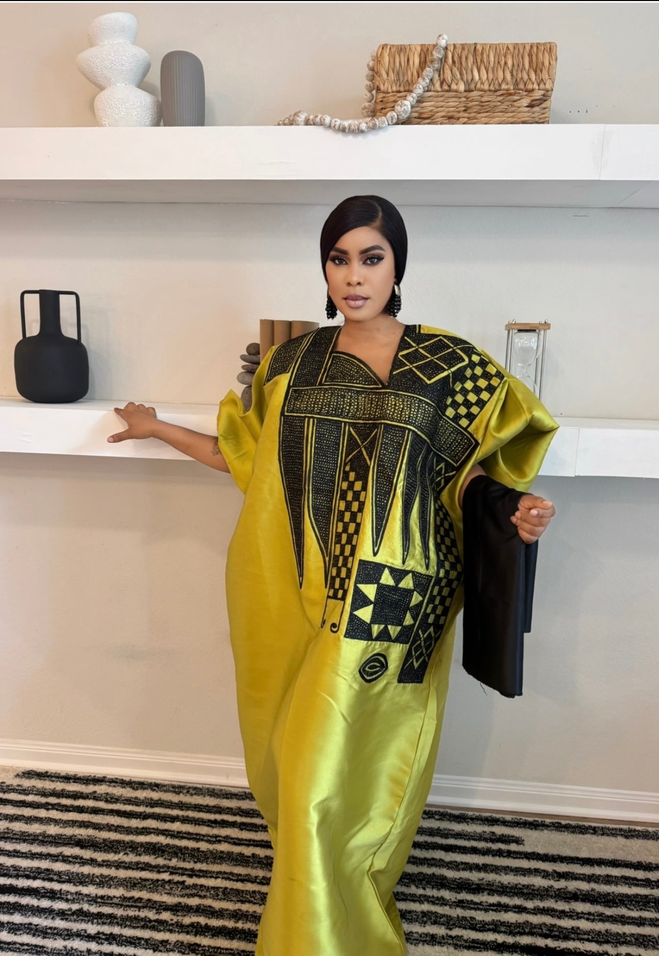 ADIZA KAFTAN- OLIVE