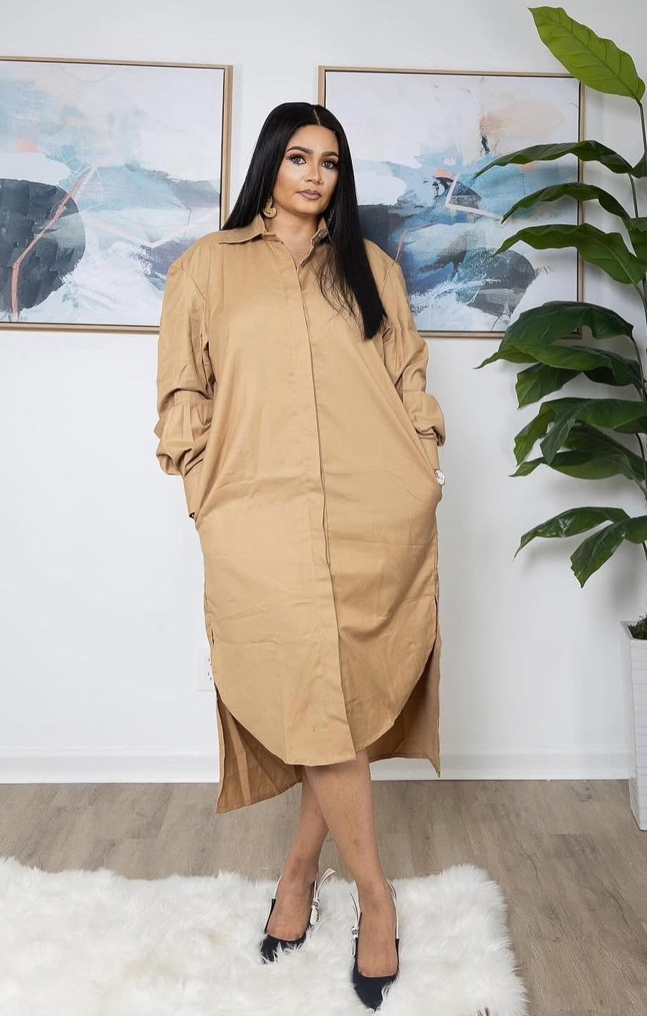 The EMI Oversized Shirt Dress
